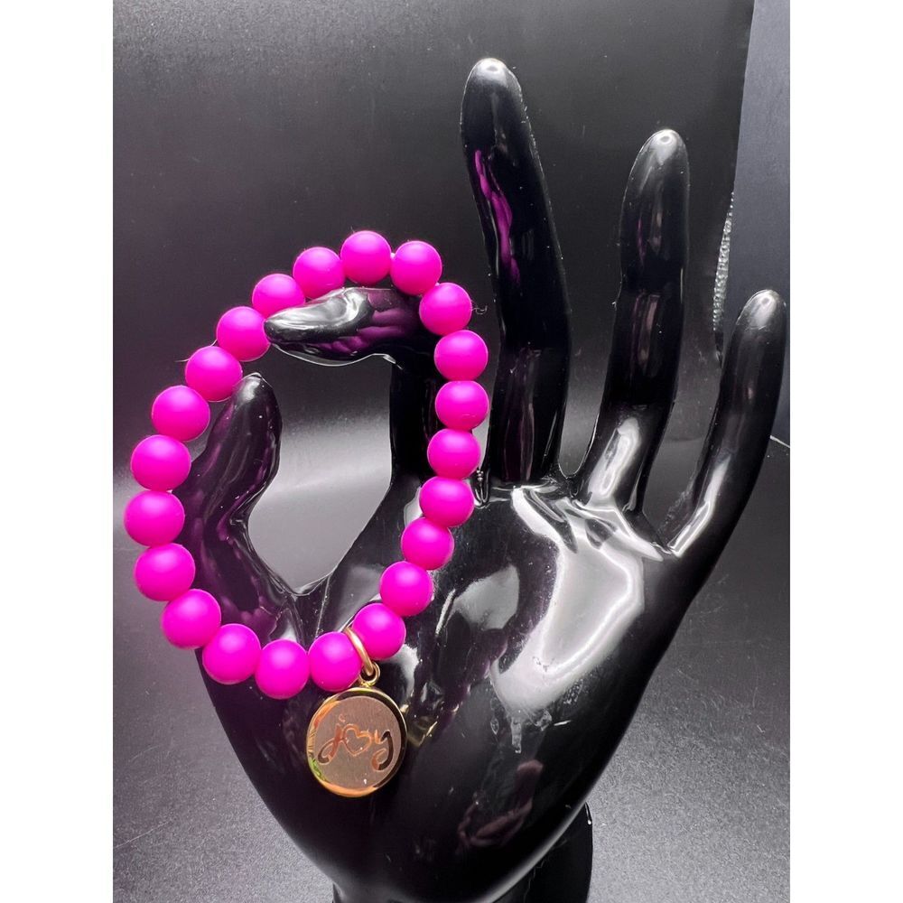 Rustic Cuff Silicone Stretch Bracelet - image 3